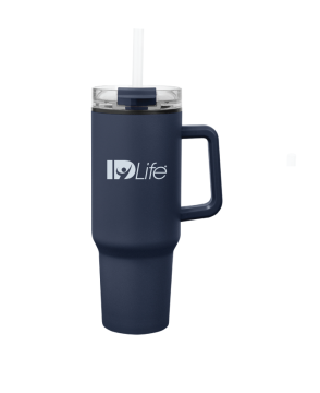 40 oz Stainless Steel Tumbler with Straw