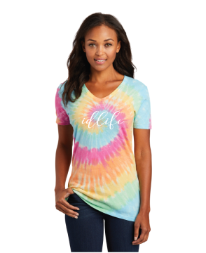 V-Neck Tie-Dye Tee